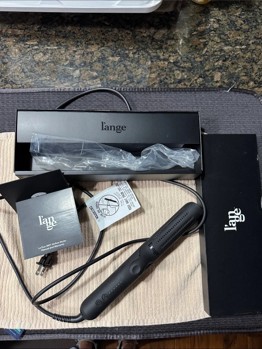 l'ange Black Hair Straightener / Styling Tool